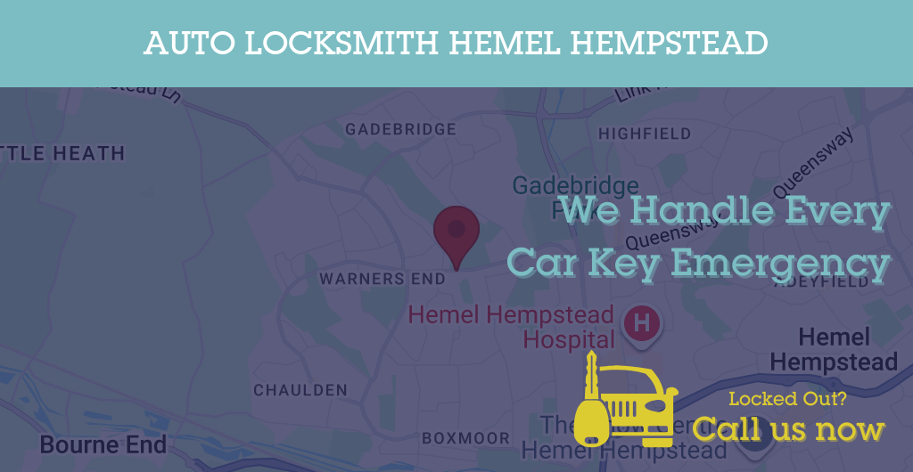 Auto Locksmith Services in Hemel Hempstead - HP postcode