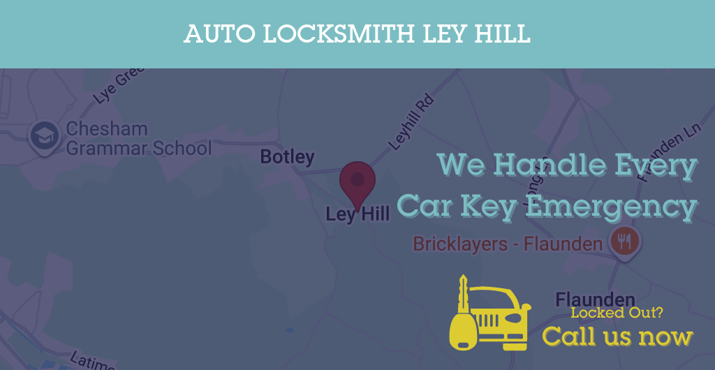 Auto Locksmith Services in Ley Hill - HP postcode